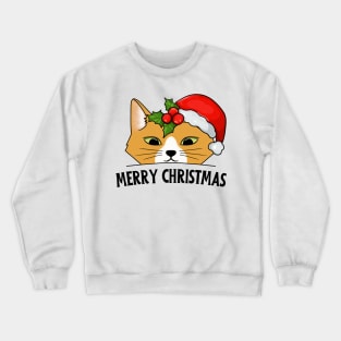 Santa cat Crewneck Sweatshirt